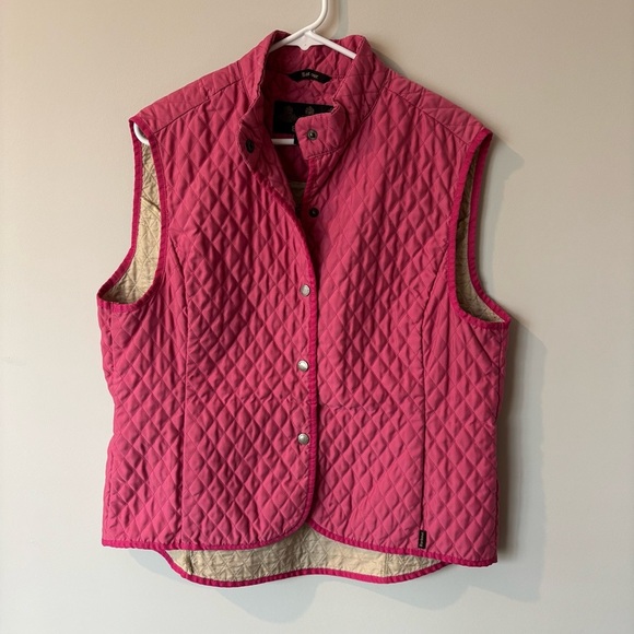 Barbour Jackets & Blazers - Barbour Fulbourn Lightweight Short Gilet Quilted Vest Fuscia Hot Pink Mauve 14